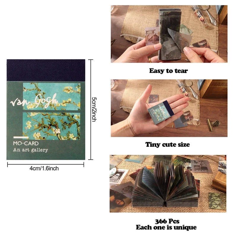 366 صفحة الخيال خمر بطاقة سكرابوكينغ الصغيرة صنع المجلات DIY كرافت الرجعية ورق للكتابة بطاقة الحرفية أطقم