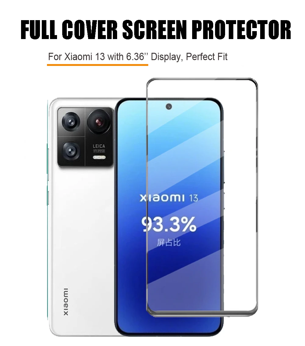 Full Coverage Tempred Glass For Xiaomi 13 Protective Film Screen Protectors with Camera Lens for Xiaomi 13 Pro/Xiaomi 13 Lite