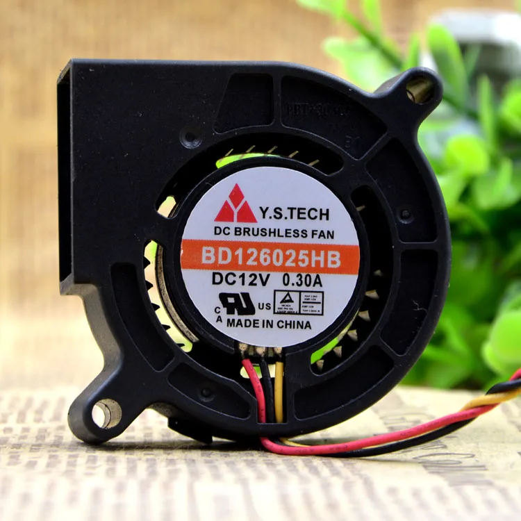 

BD126025HB 6CM 6025 12V 0.30A TURBINE COOLING FAN