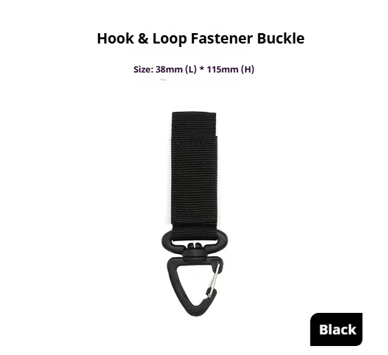 360° Rotatable Single Point Triangle Buckle Multi Functional Tactical Backpack Carabiner D Ring Key Clip Keychain