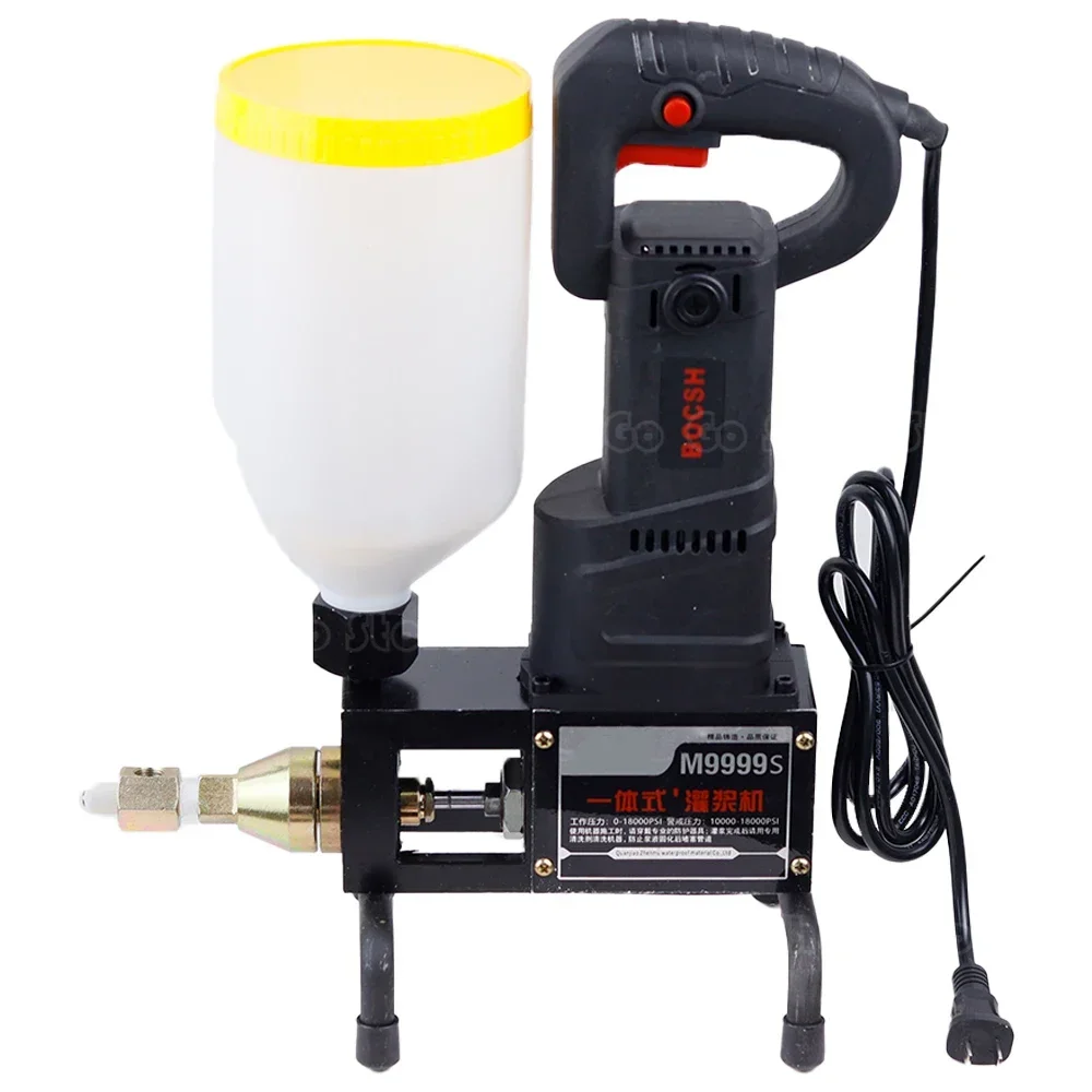 High Pressure Waterproof Grouting Machine 910W Injection Pump Epoxy/Polyurethane Grouting Liquid Leakage Tool