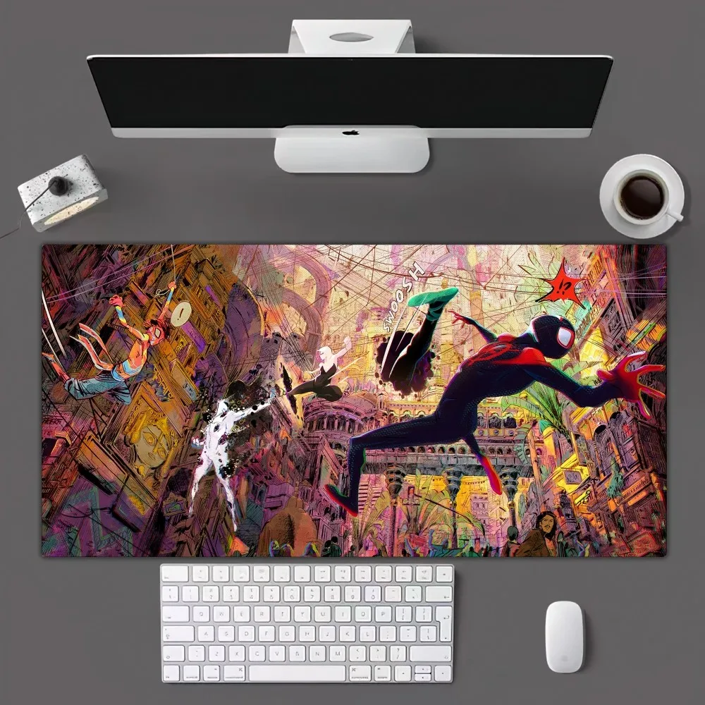 Imagem -03 - Miniso-homem Aranha Mousepad para Escritório Tapete de Mesa Longa Gamer Mouse Pad Miniso Tamanho