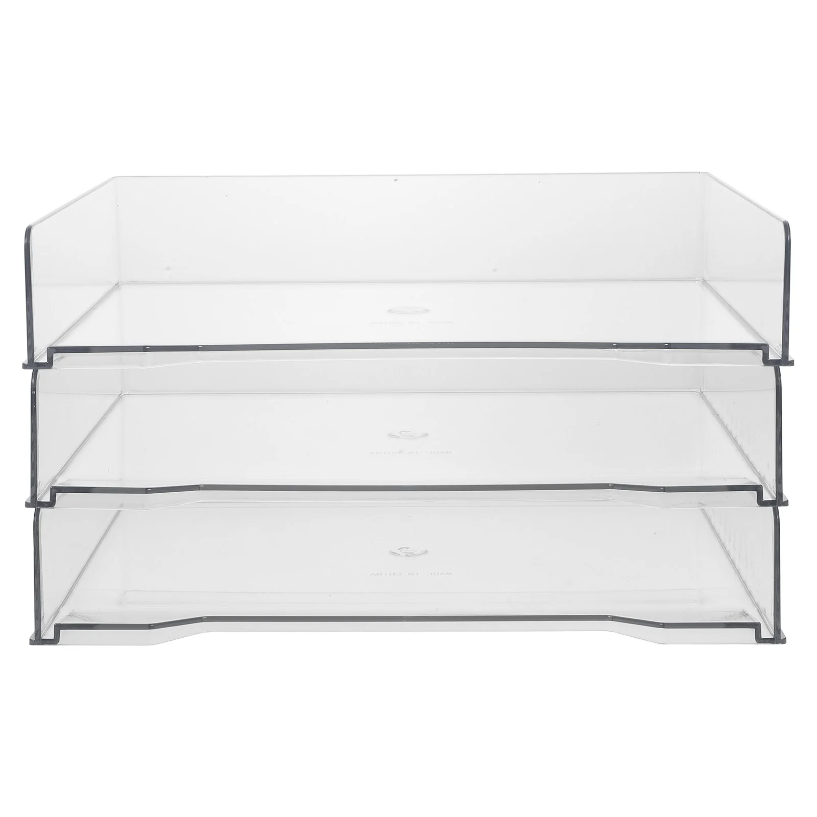 

3 Pcs Desktop Pen Organizer File Storage Shelf Shelves Penholder Organizers Office