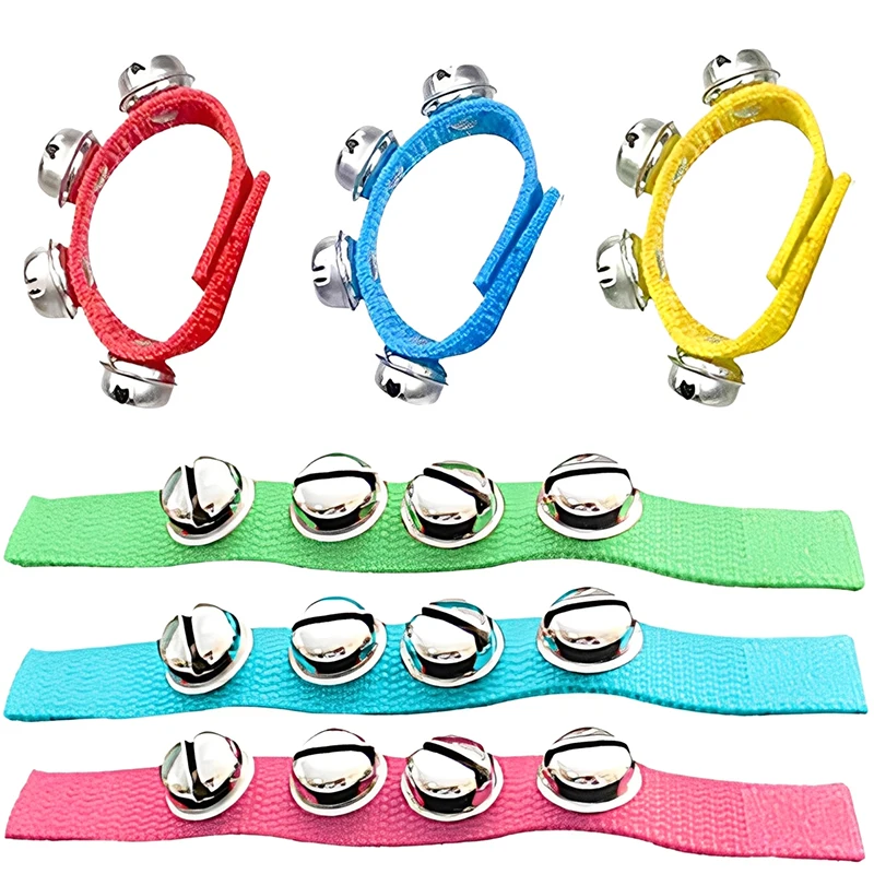 1 قطعة جرس المعصم الملونة مرحلة الأداء الرقص اكسسوارات الموسيقى الترفيه الدعائم مناسبة للمبتدئين TMZ