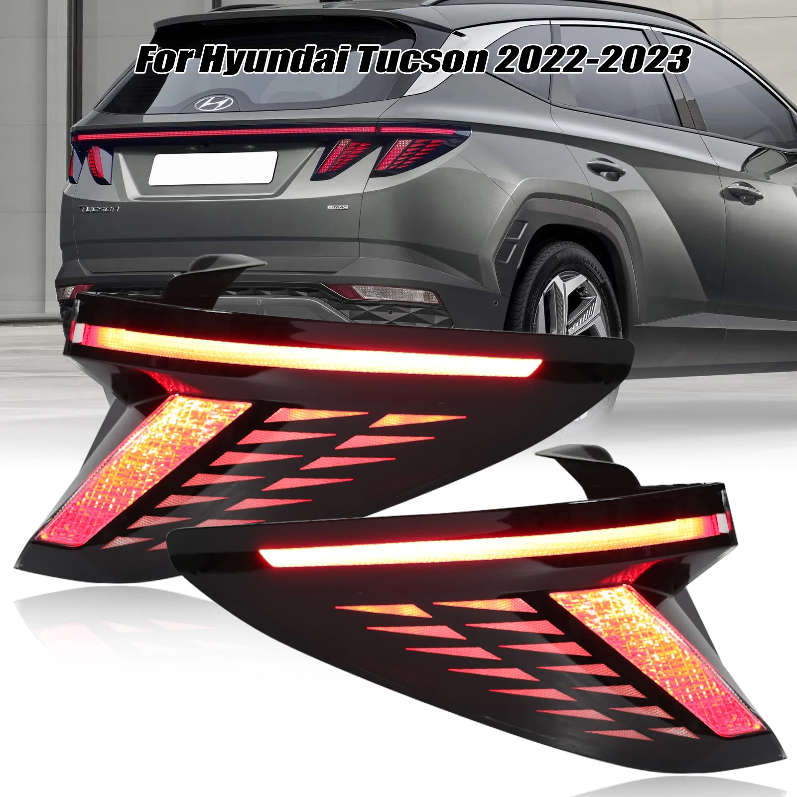 

LED Tail Light for Hyundai Tucson 2022 2023 Rear Lights Driving Lights Brake Lamps Waterproof Car Accessories taillights