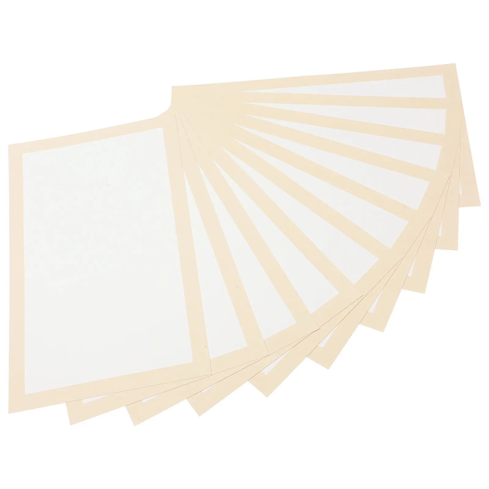 

10 Sheets Rectangular Xuan Chinese Calligraphy Writing Paper Thick Rice Paper for Painting Ink Drawing Practice