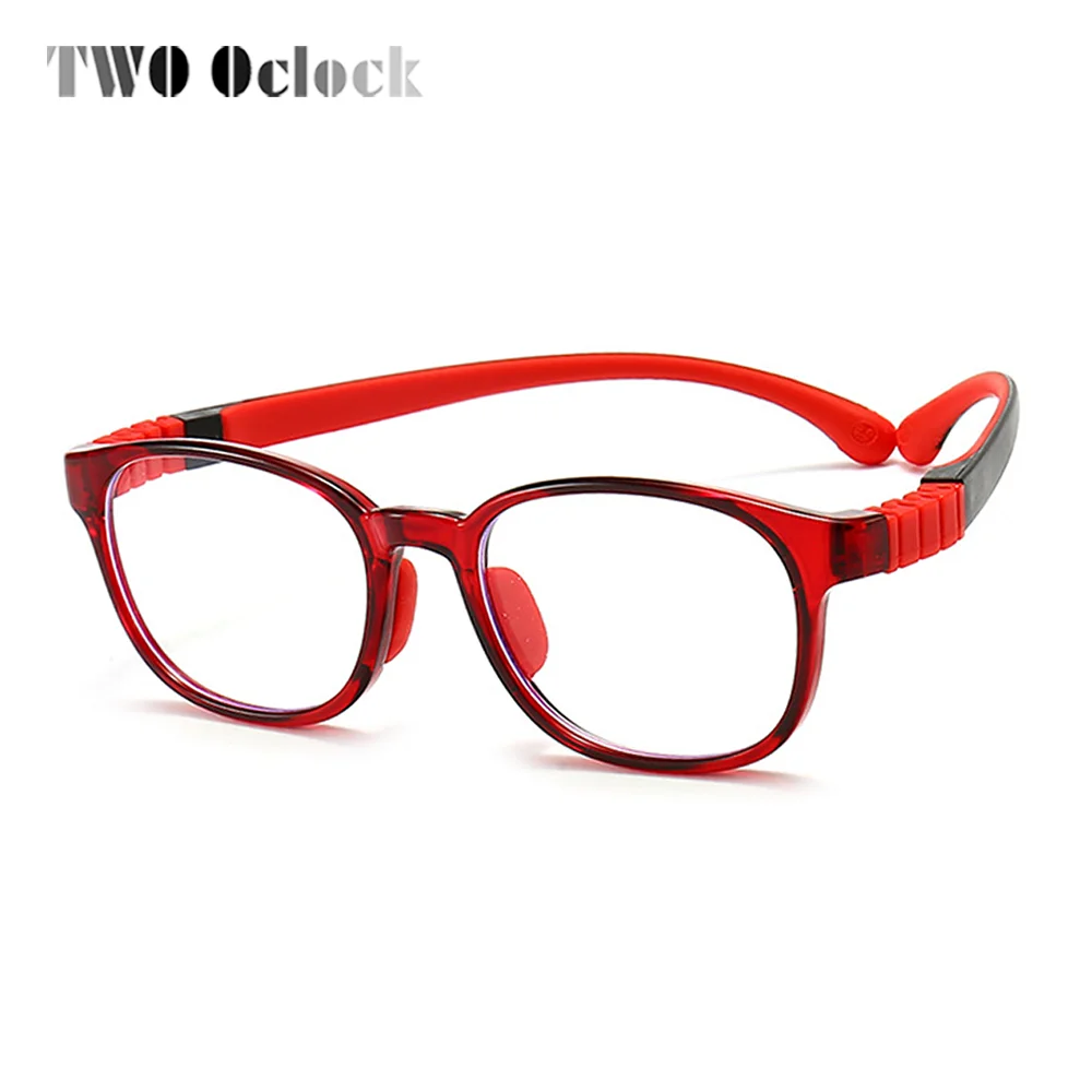 High Quality Kids Glasses Frames Flexible Eyeglasses Boy Girl Square Medical Prescription Optical Myopia Frame 0 Diopter Eyewear