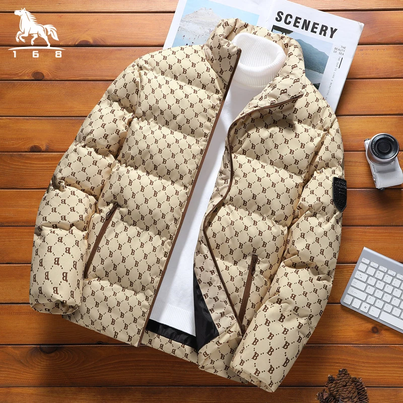 mens Parka Men\'s Jacket Winter New down jacket letter Warm Jackets men business leisure coat teenager coats size M-4XL 5XL 2308