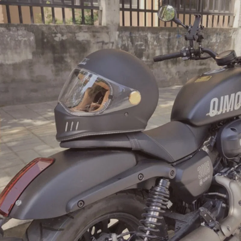 

3C Men's Women Motorcycle Running Helmets Electric Bicycles Retro Full Helmet Motorcycle Helmets Motorcycle Electric Bicycles