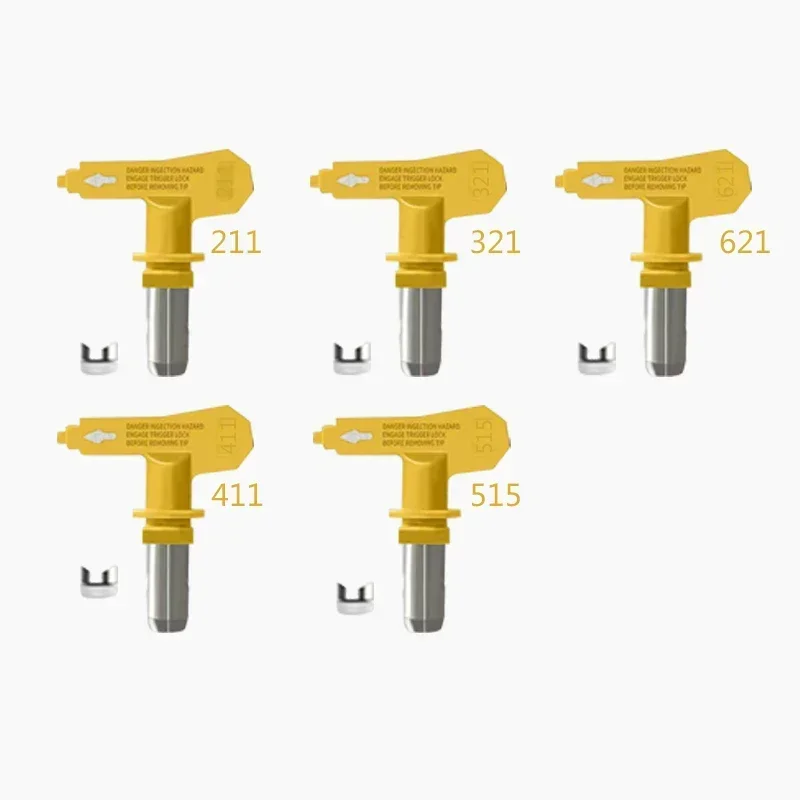 탑스프레이 에어리스 페인트 스프레이건, 고압 3600 PSI, 5 x 팁, 211,321,621,411,515 및 5 x 필터