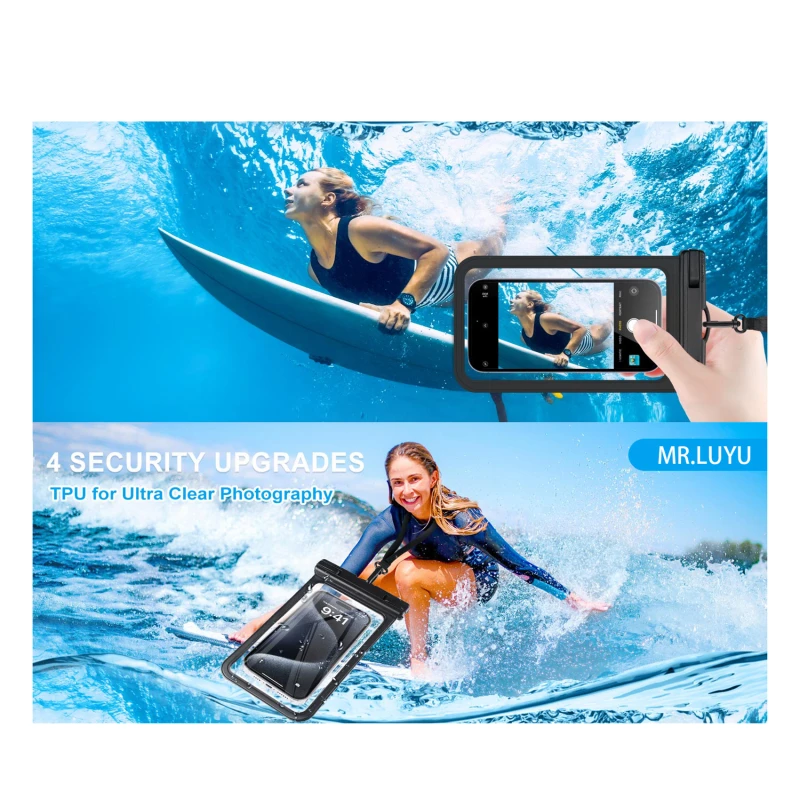 Waterproof Phone Pouch Drift Diving Swimming Bag Underwater Dry Bag Case Cover For Phone Water Sports Beach Pool Skiing