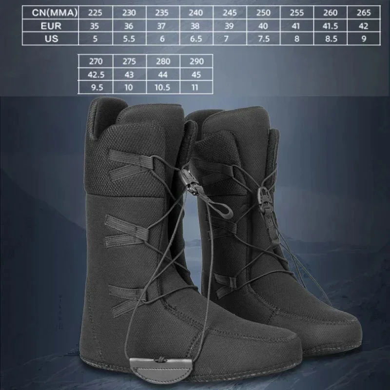 Winter New Ski Shoes Women Outdoor Sports Snowboarding Boots 2025 Men Warm Breathable Waterproof Cold Resistant Snow Shoes