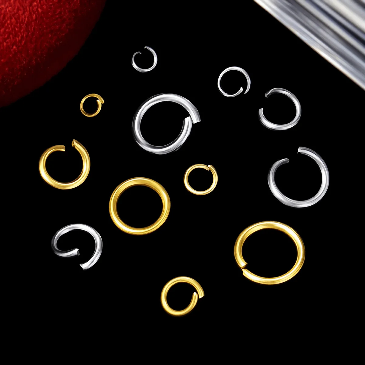 

100-3000pcs 3-8mm Bulk 316L Stainless Steel Open Jump Rings DIY Charms Connectors For Necklace Bracelet Jewelry Making Findings