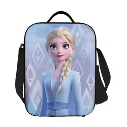 Custom Animated Frozen Elsa Princess Lunch Bag Men Women Thermal Cooler Insulated Lunch Boxes for Kids School