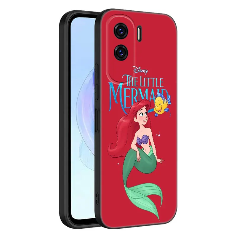 The Little Mermaid Black Phone Чехол для Honor 70 90 Lite X40 GT X50 i X5 Plus X6A X6S X7A X8A X8B X6 X7 X8 X9 4G X9A X9B 5G