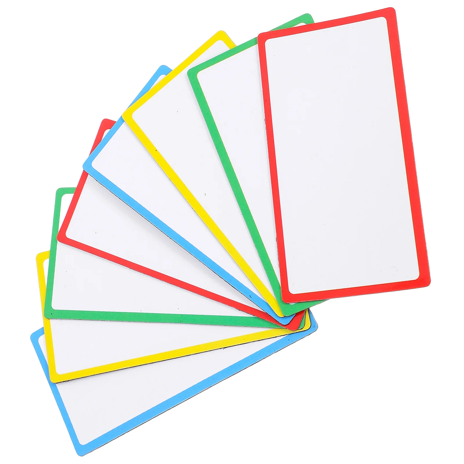 8 Pcs Magnetic Dry Erase Labels Name Tape Tags Reusable Coated Paper Writable Magnets