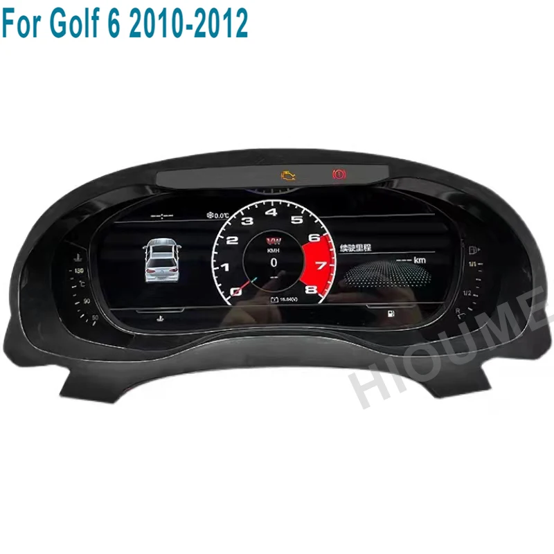 

12.5" Car Digital Dashboard Panel Virtual Instrument Cluster CockPit LCD Speedometer for VW Golf 6 Golf 6R Golf 6GTI