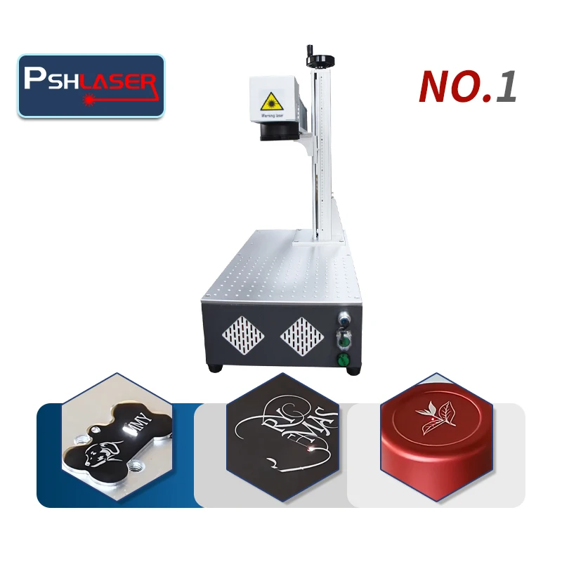 Portable Air-Cooled 20W/30W Fiber Laser Marking Equipment For Metal Logo And Nameplate Marking