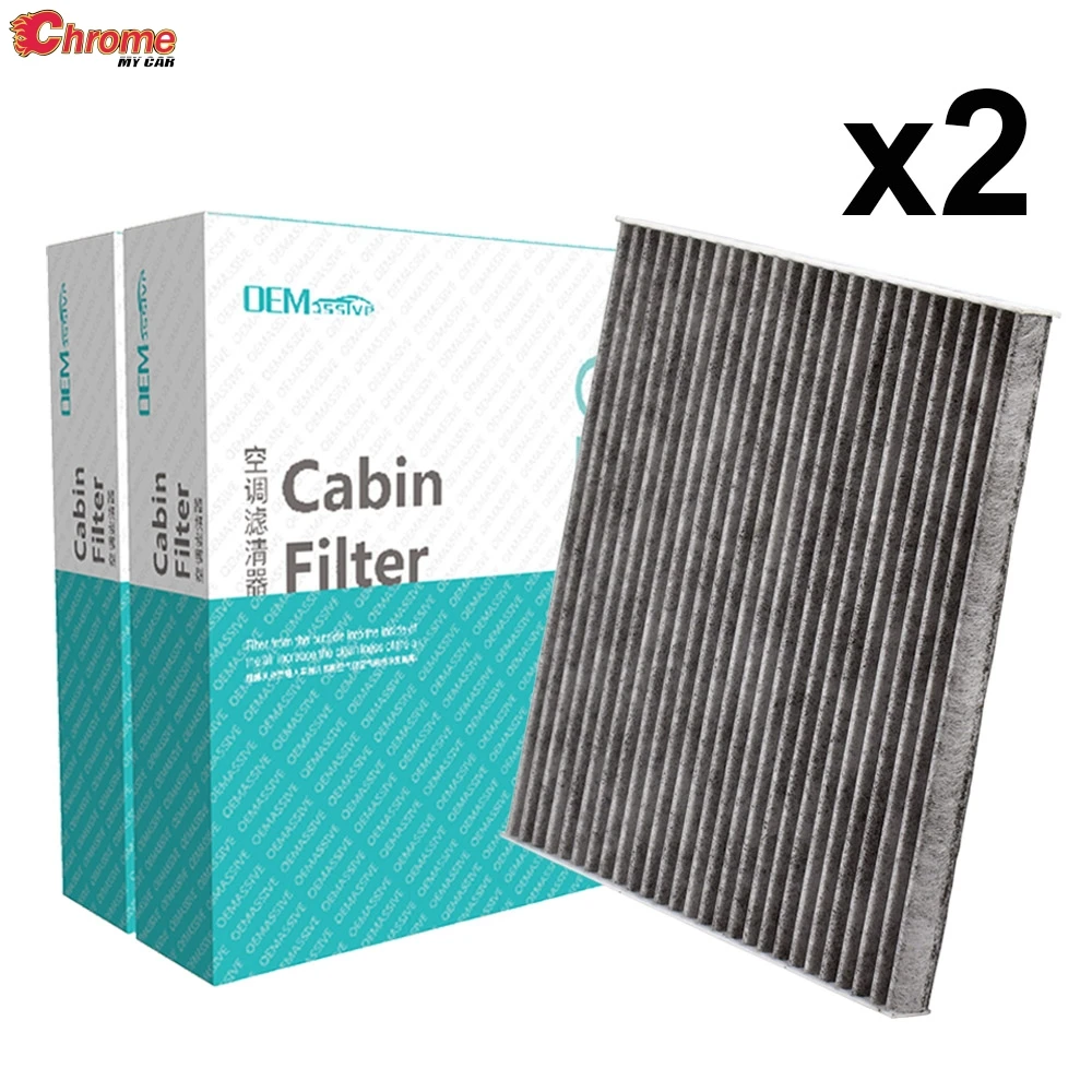 2x Car Accessories Activated Carbon Cabin Air Filter For Hyundai Santa Fe DM Sonata 6 YF Kia K5 2012 2013 2014 2015 3SF79-AQ000