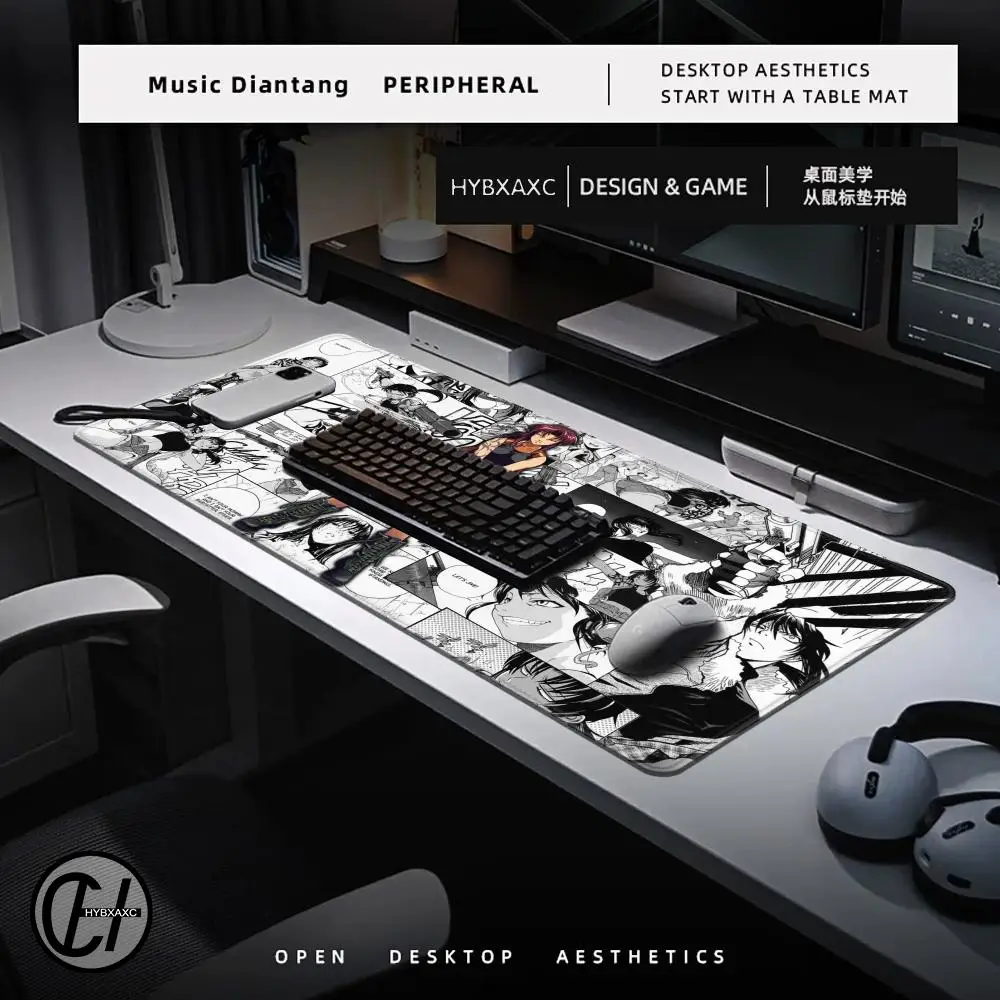 لوحة ماوس لاجون سوداء أنيمي ريفي بالالايكا إيدا روكورو كبير XXL بو لوحة ماوس لوحة مفاتيح مانغا للكمبيوتر لوحة مفاتيح ملحقات مكتب حصيرة