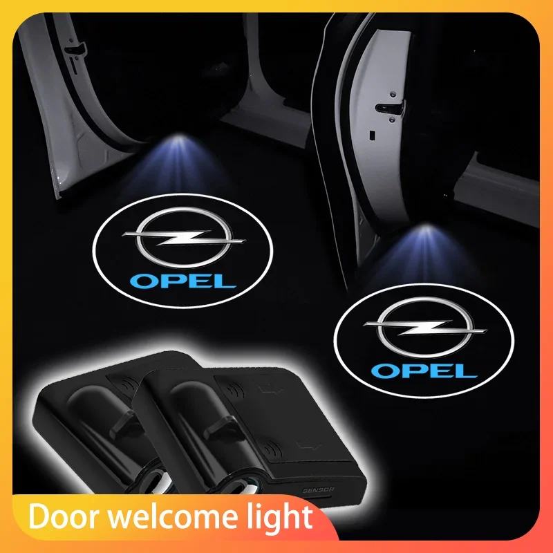 For Opel Astra j g Insignia Corsa d Zafira a Auto Gadgets Car Door LED HD Welcome Courtesy Shadow Projector Lamp Logo Light