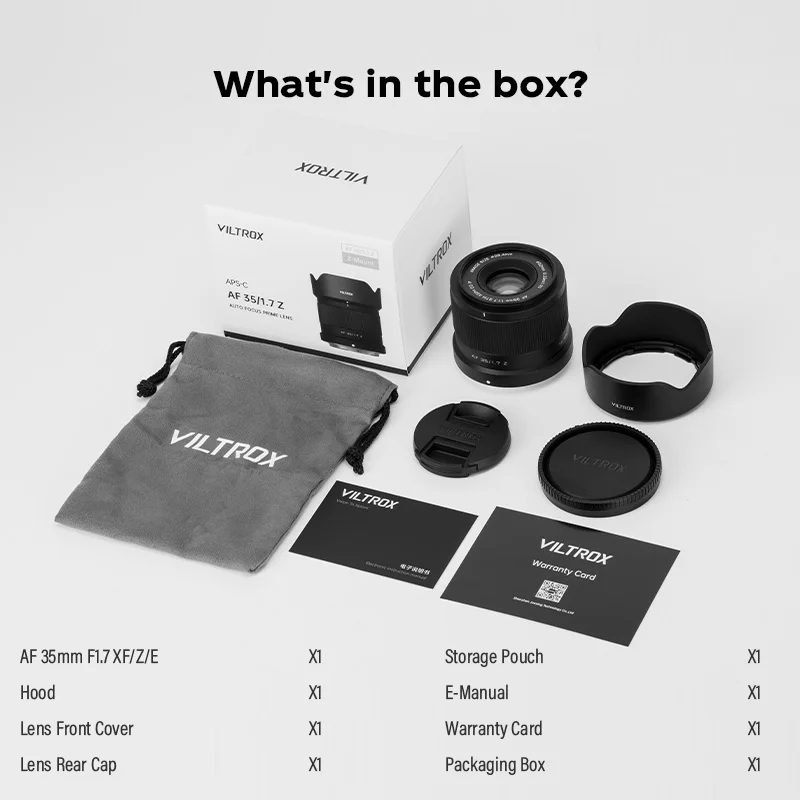 Viltrox 35mm F1.7 APS-C Prime Lens for Fuji xm5 X-T5 X-T30 II Nikon Z Mount ZFC Z50 Z7II Sony zve10 II a7iv Mirrorless Cameras
