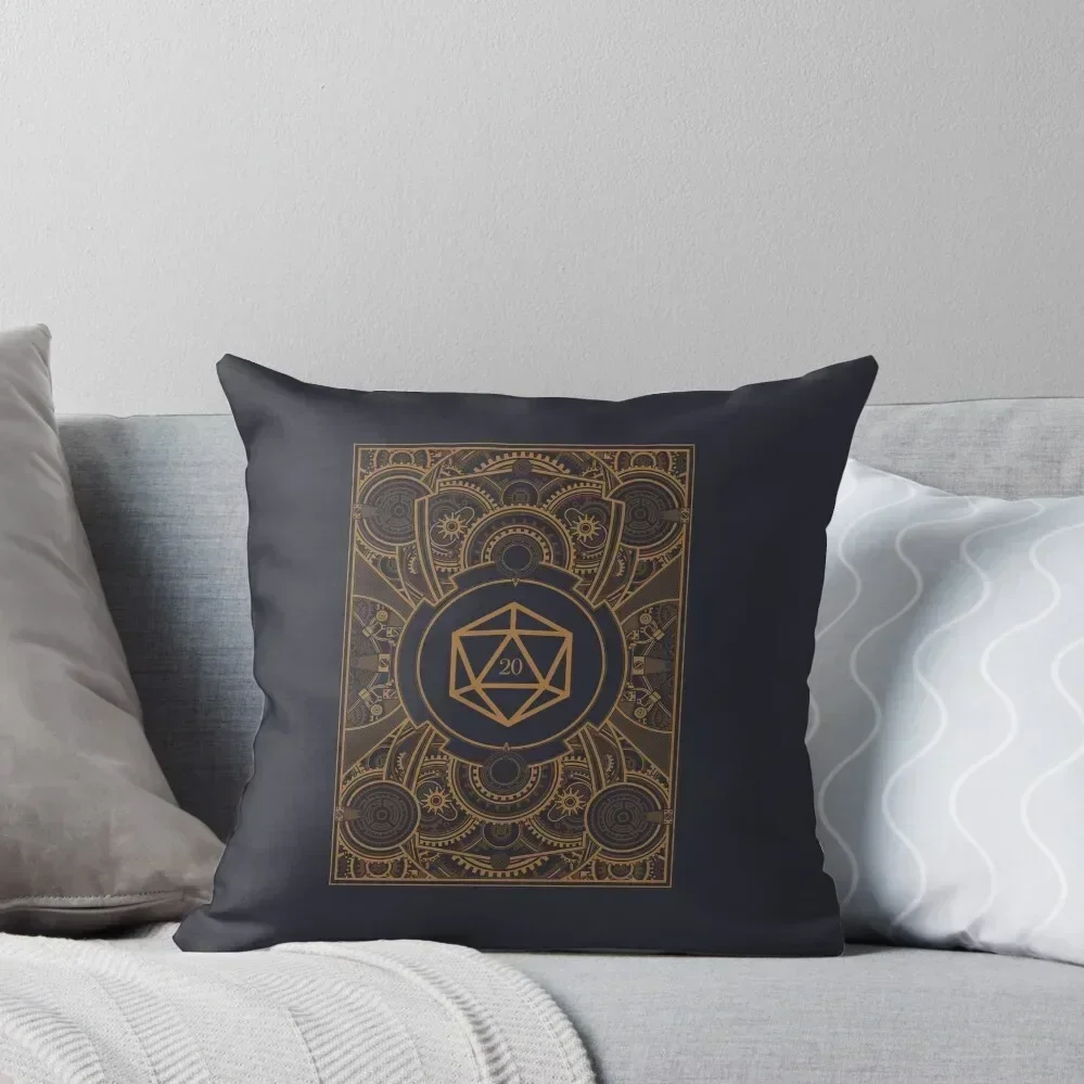 D20 Dice Steampunk Mech Throw Pillow Sofa Cushions Covers Cushion Cover Christmas Pillows pillow