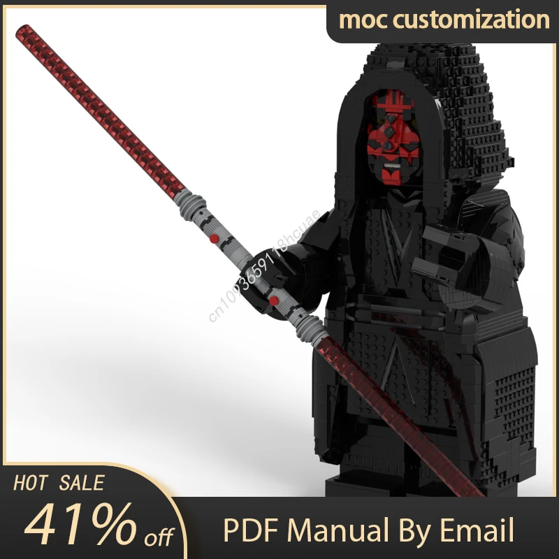 

2881pcs Moc Star Battle No Lightsaber Darth Maul Megafigure Model Building Blocks Diy Creative Assembly Bricks Toy Holiday Gift