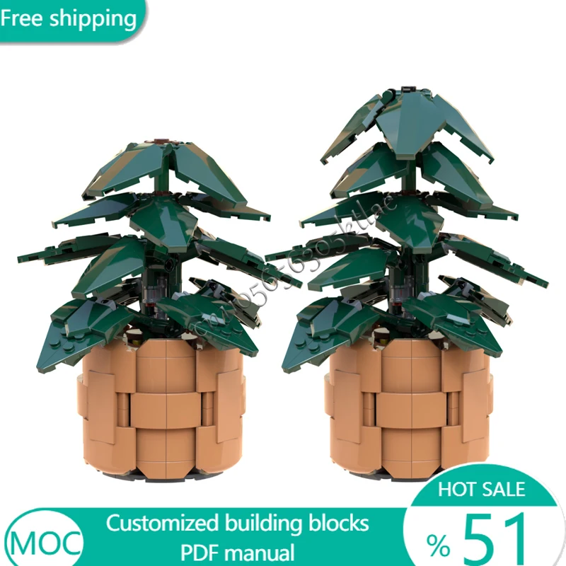 

279 шт. цветы, комнатное растение, пуансеттия, сборка MOC, модульный строительный блок, креативный дизайн, кирпич, сделай сам, праздничная игрушка в подарок