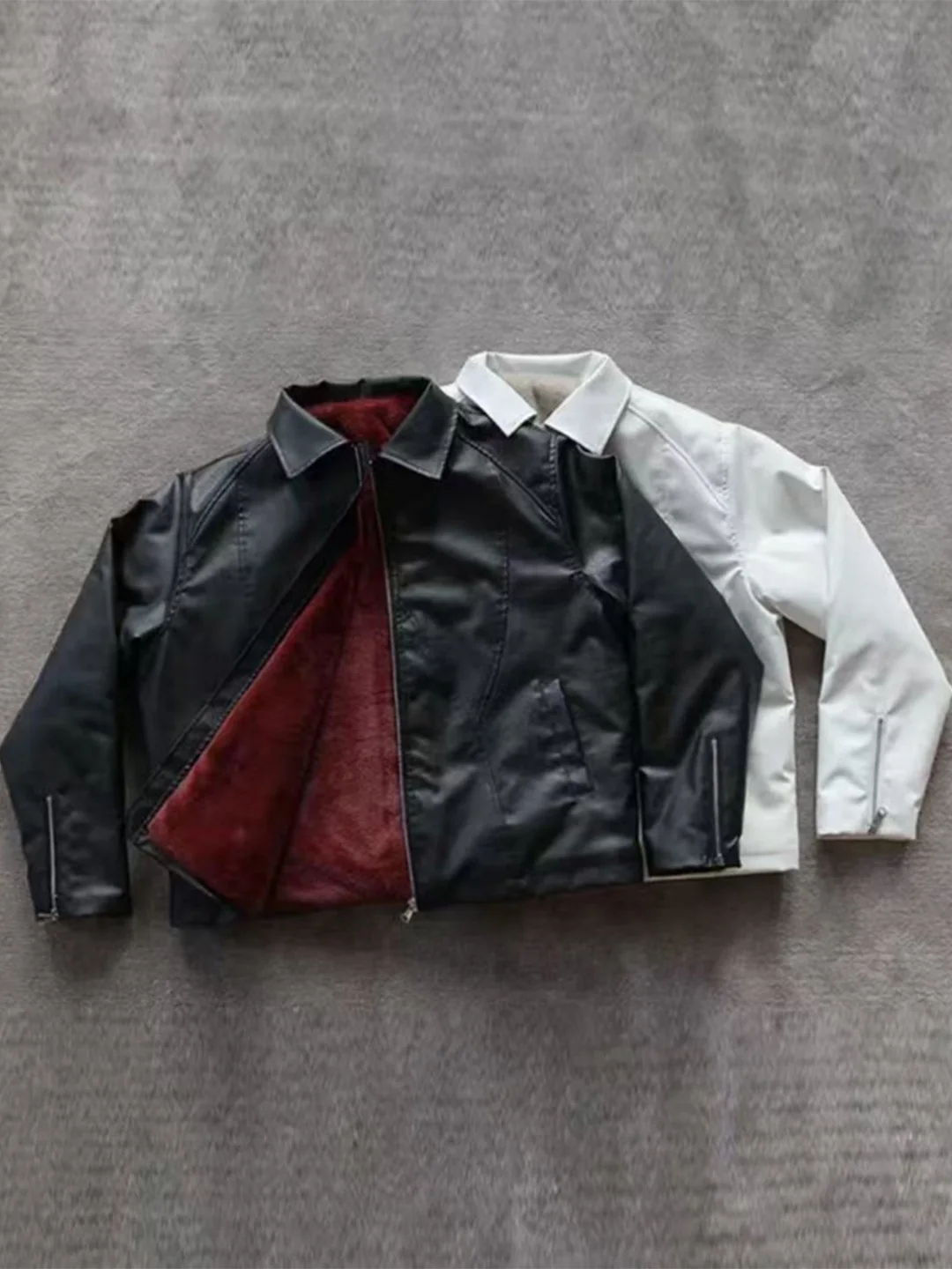 

Мужская зимняя куртка American Sle из плотной искусственной кожи и хлопка, утепленная флисом, с теплым воротником, модная, в стиле Cleanfit