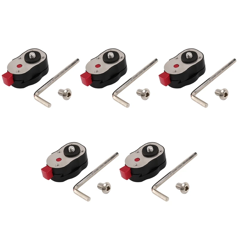 

5X Field Monitor Quick Release Plate For LCD Monitor Magic Arm LED Light Camera Camcorder Rig With 1/4-Inch Screw Hole