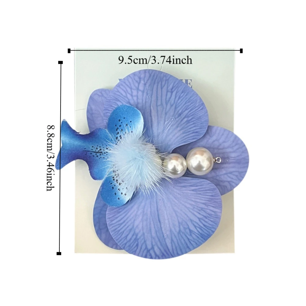 لؤلؤة زهرة الأوركيد دبوس الشعر فراشة السحلية الكورية نمط شاطئ البحر عطلة أغطية الرأس إكسسوارات الشعر المشابك بوهيميا الحلو