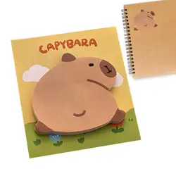 Cartoon Capybara Sticky Notepads Sticky Notes & Memo Pads For Quick Reminders Bright Erasable Note Pads Versatile Memo Pages For