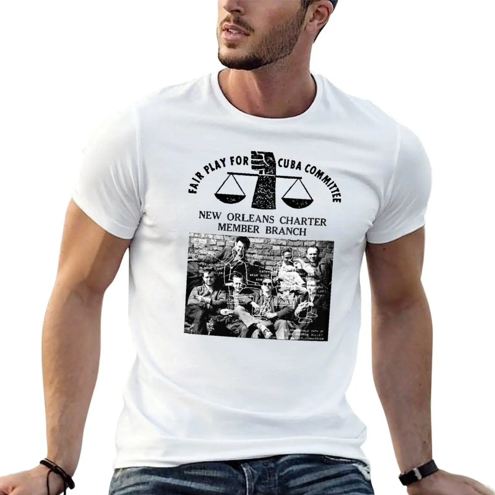 Fair Play For Cuba Committee T-Shirt summer top custom t shirt mens funny t shirts