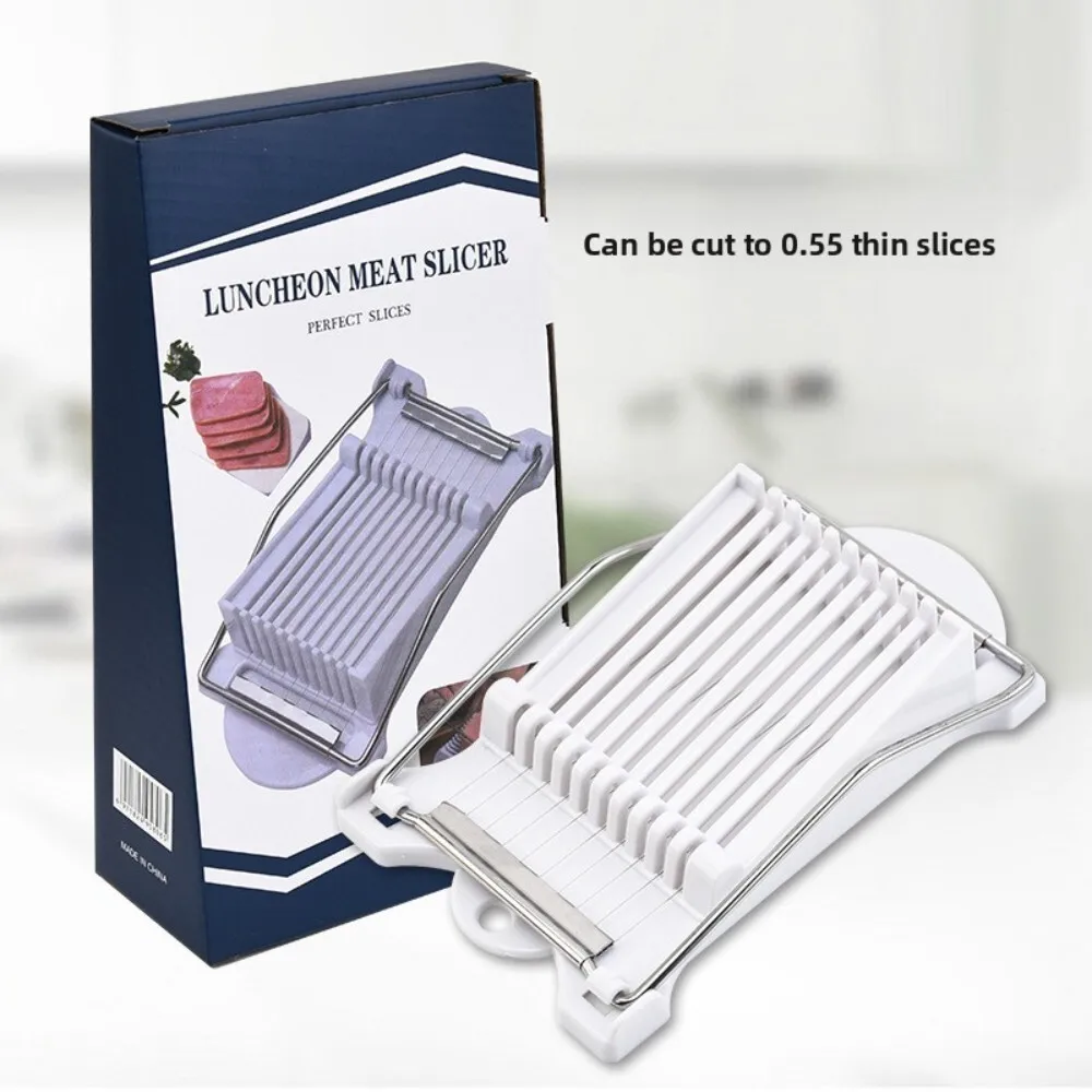 

12 Slice Luncheon Meat Fruit Vegetable Cutter Kitchen Accessory Egg Ham Banana Slicer Divider Tool for Home Use Food Prep