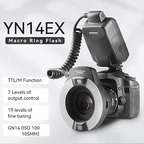 Yongnuo YN14EX II YN24EX Macro Speedlite Ring TTL Flash Light LED for Canon 5D Mark II 5D Mark III 6D 7D 60D 70D For Sony