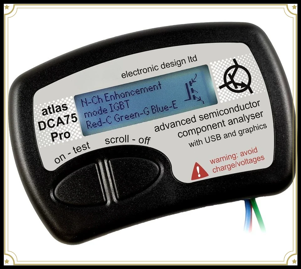 DCA75 DCA55 Electronic Component Tester Semiconductor Component Analyzer Transistor Diode MOSFET Testing Tool