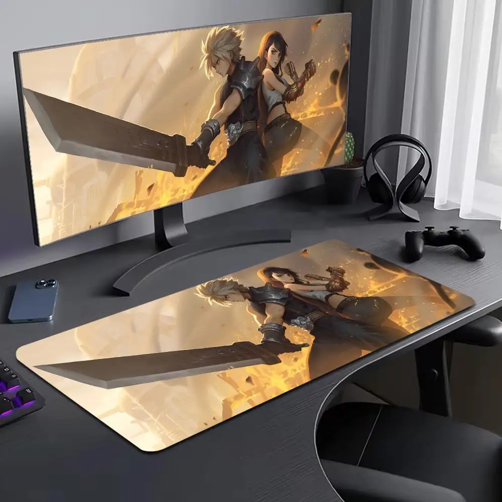 

Final Fantasy Mouse Pad Large Computer Mouse Pad Office Accessories XXL Pc Gamer Non-slip Deskmat Mousepad Keyboard Rubber Game
