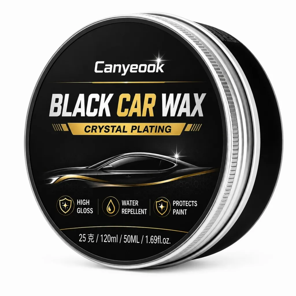 CANYEOOK Autowachs für Schwarze Lackierung 100g Entfernt Wirbelmarken und Kratzer, Stellt Glanz und Kristallklaren Wasserdichten Schutz wieder her – Detail 6