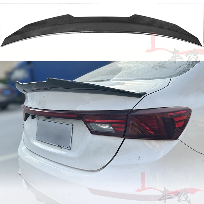 Kia K3 Cerato Forte Sport GT 2019 20 21 22 23 Forged Carbon Fiber PSM Rear Spoiler Rear Spoiler Car Trunk Lid Splitter Trunk Lid