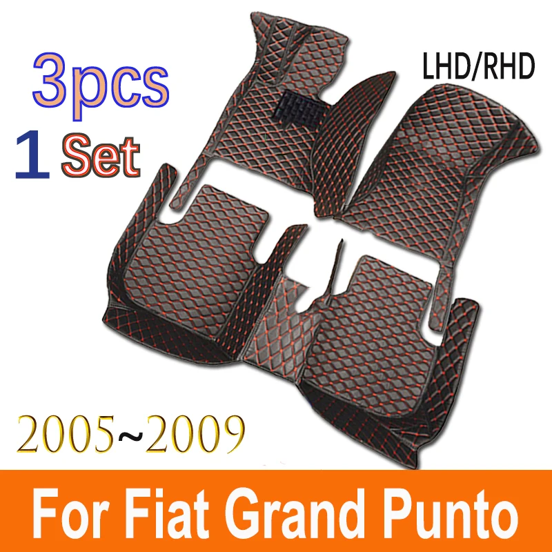 Car Floor Mats For Fiat Grand Punto Project 199 2005~2009 3door Tapetes Para Carro Alfombrillas Coche Car Mats Car Accessories