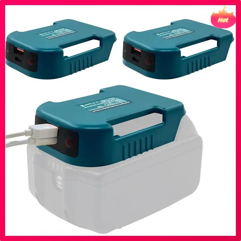 

New 2 Pack USB Charger Adapter For Battery With USB & Type-C Fast Charging Power Wheel Adapter USB Charger