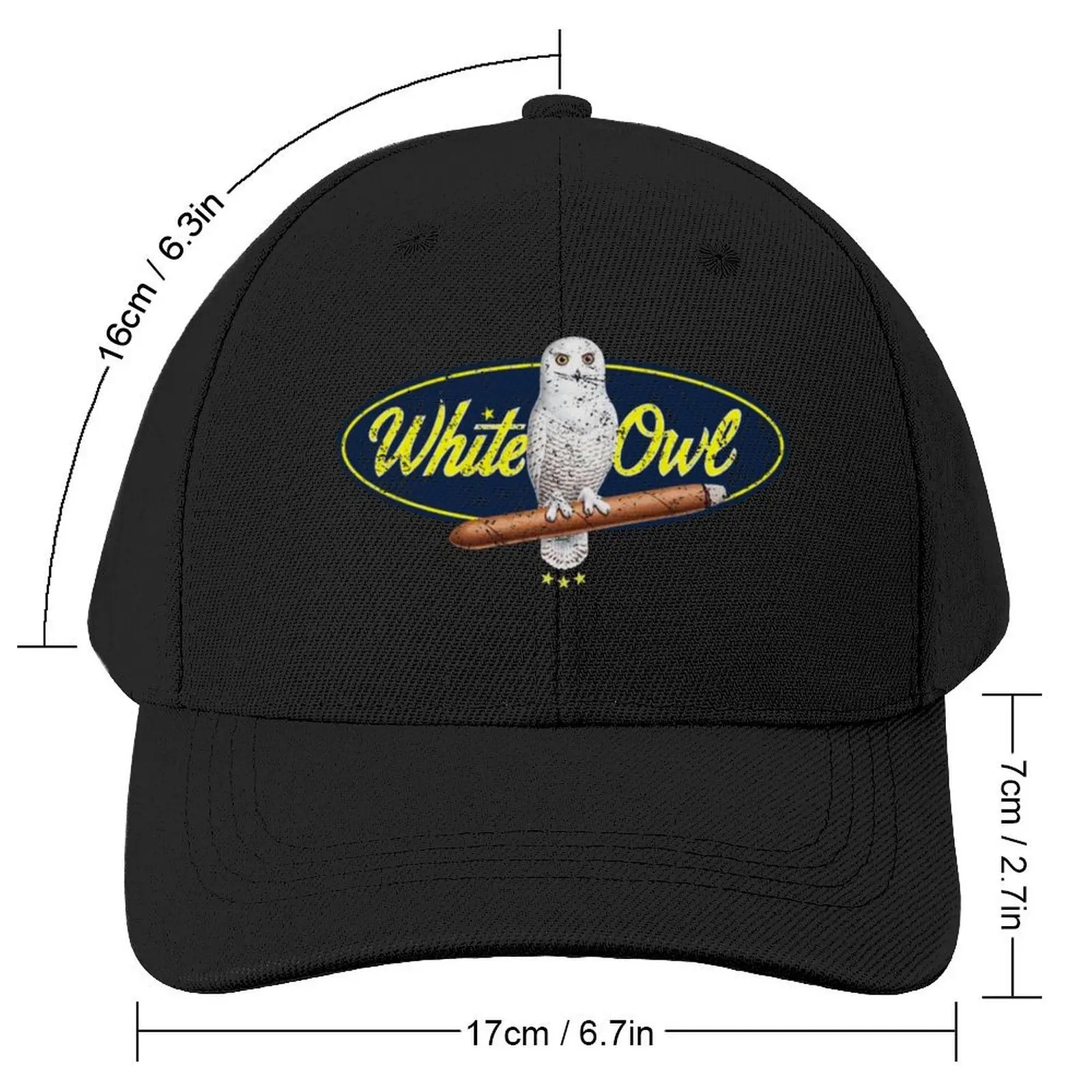 White Owl Cigarettes Baseball Cap Dropshipping western Hat Golf Luxury Man Hat Caps Women Men's