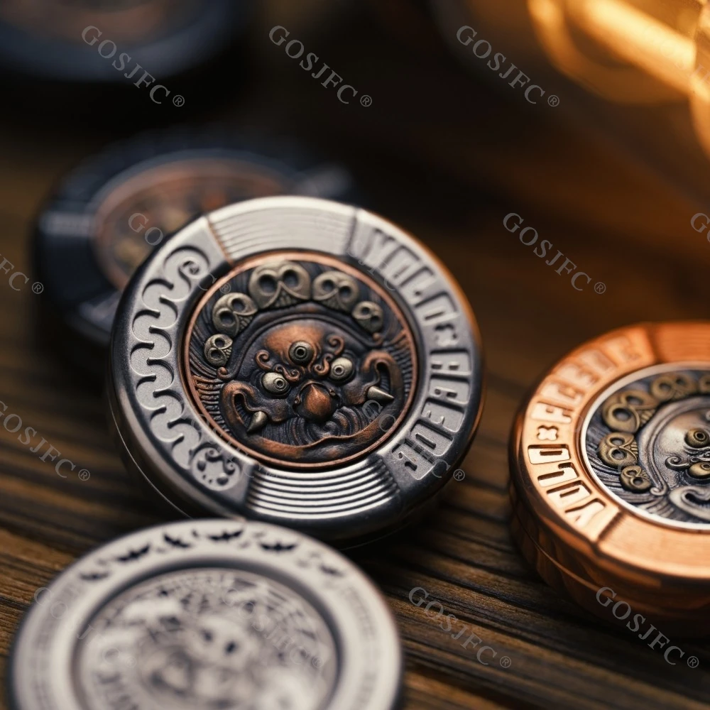 ACEdc オリジナル & YOLO STUDIO メカニカルミルクキャップ 3 ハプティックコイン フィジェットスピナー ストレス解消おもちゃ 大人向けフィジェットトイ