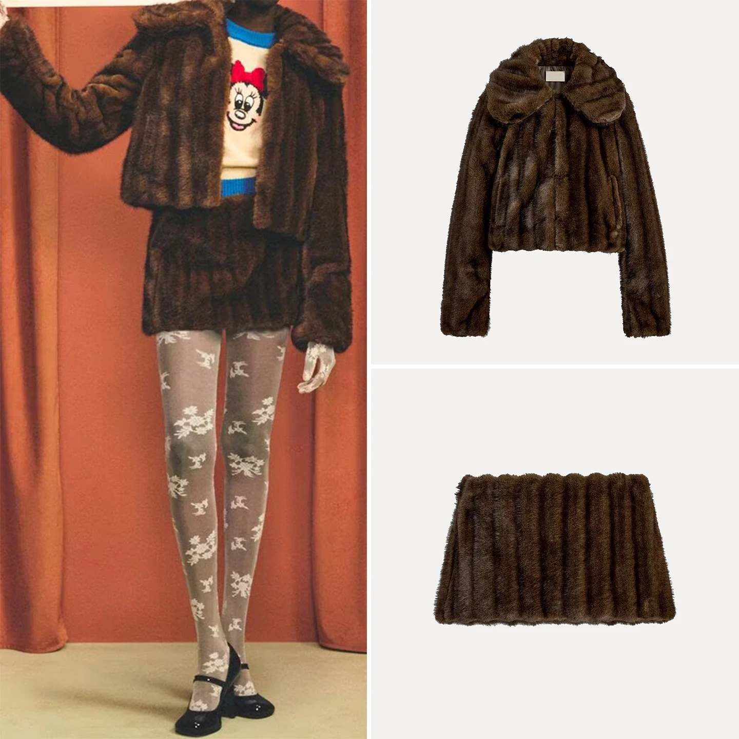 Chaqueta de Moda para Mujer, Estilo Otoño 2025, Individualidad, Abrigo, falda, E, Manga Larga, Corta, H en China