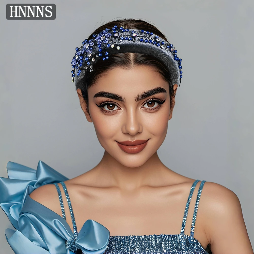 

TOPQUEEN Exquisite Bridal Wedding Flowe Headband Handmade Bead Production Gentle Girl Banquet Dance Hair Accessories YXA274