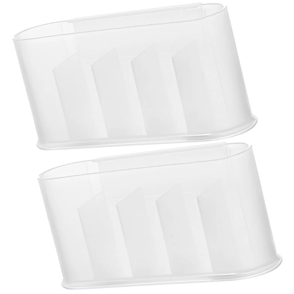 

2pcs Refrigerator Side Door Storage Box Fridge Organizers Mini Freezer Clear Sauce Boxes Hanging Design Vertical Space Kitchen