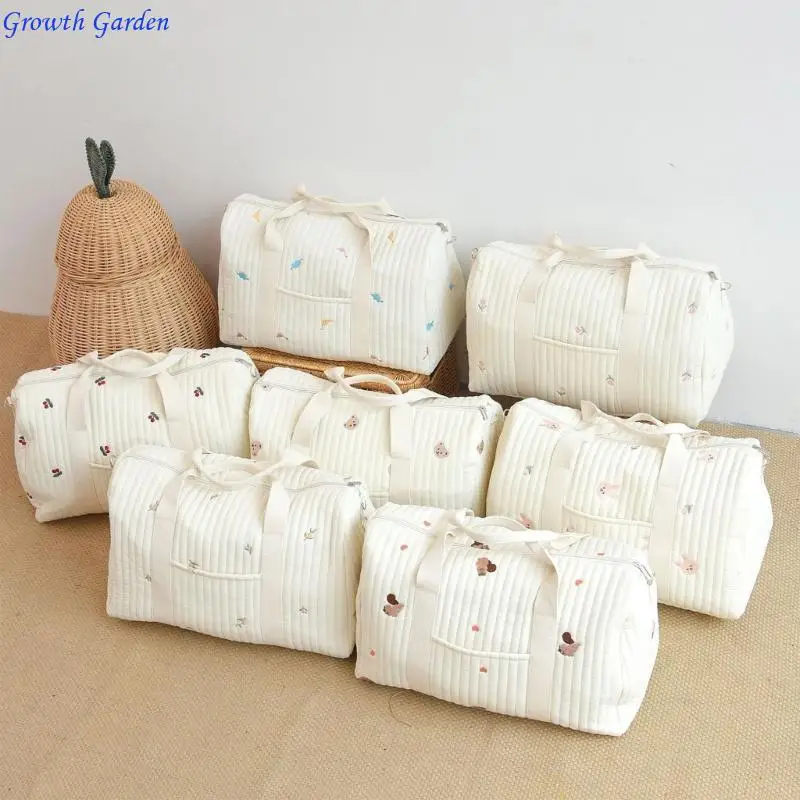 

Portable Stroller Nappy Bag Baby Diaper Zipper Organiser Embroidered Case E65D