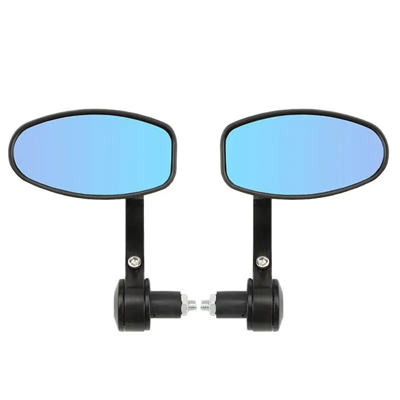 Motorcycle Mirrors Handle Bar End Rearview Convex Mirrors Rotate 360 Degrees Mirrors Motorcycle Accessories For Moped Sportsman