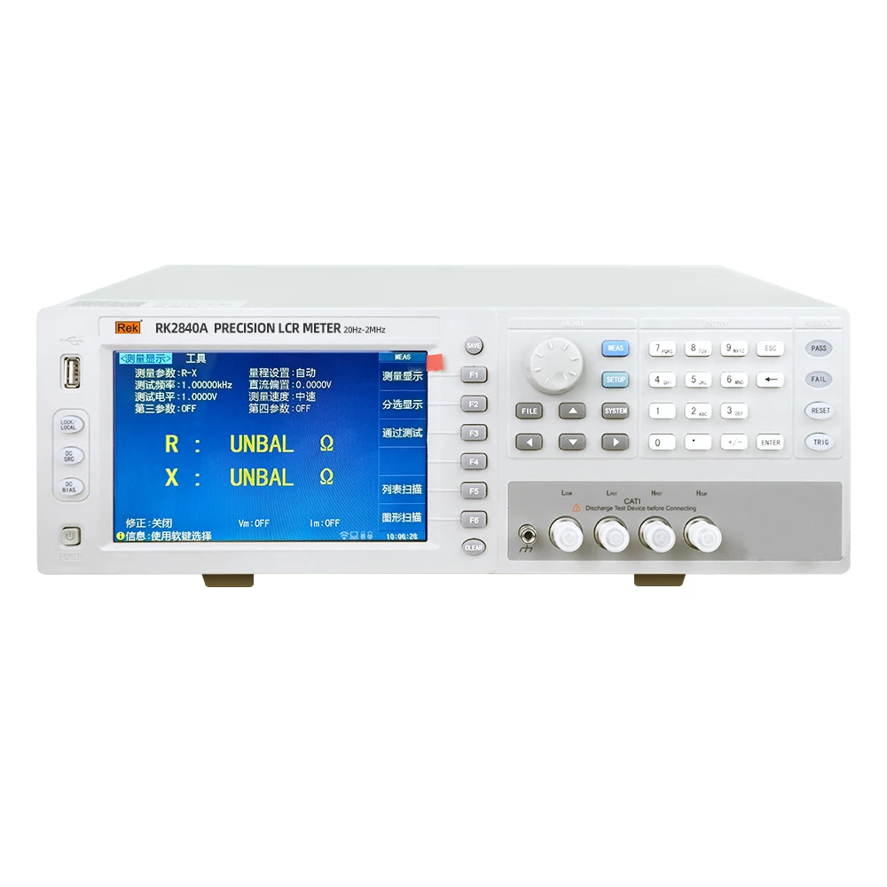 Rek RK2840A LCR Digital Bridge Tester Frequency 20Hz-2MHz Test Level 10mV~5V,RK2840B Digital Bridge Meter 20Hz-5MHz